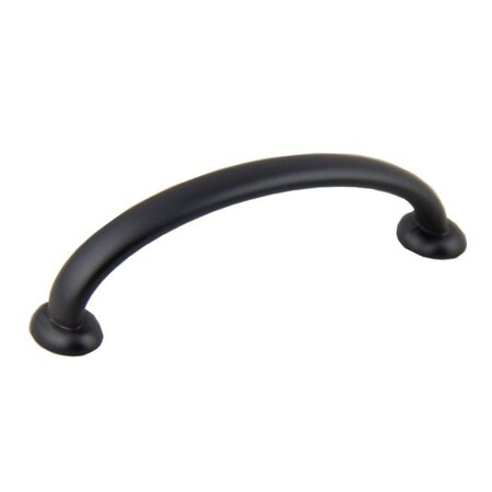 Crown 4-1/4" Deco Cabinet Pull with 3-3/4" Center to Center Matte Black Finish CHP87215BK